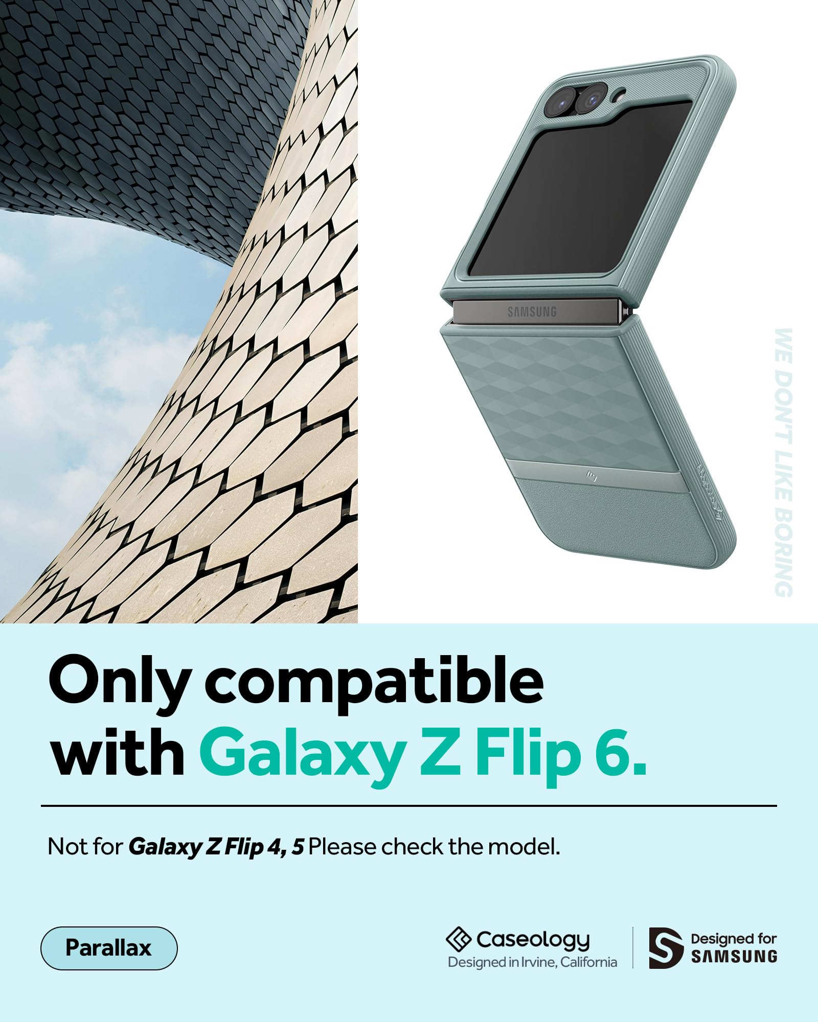 Foto 3 pulgar | Funda Protectora Caseology Parallax 3d Ergonómica Para Samsung Z Flip 6 - Venta Internacional.