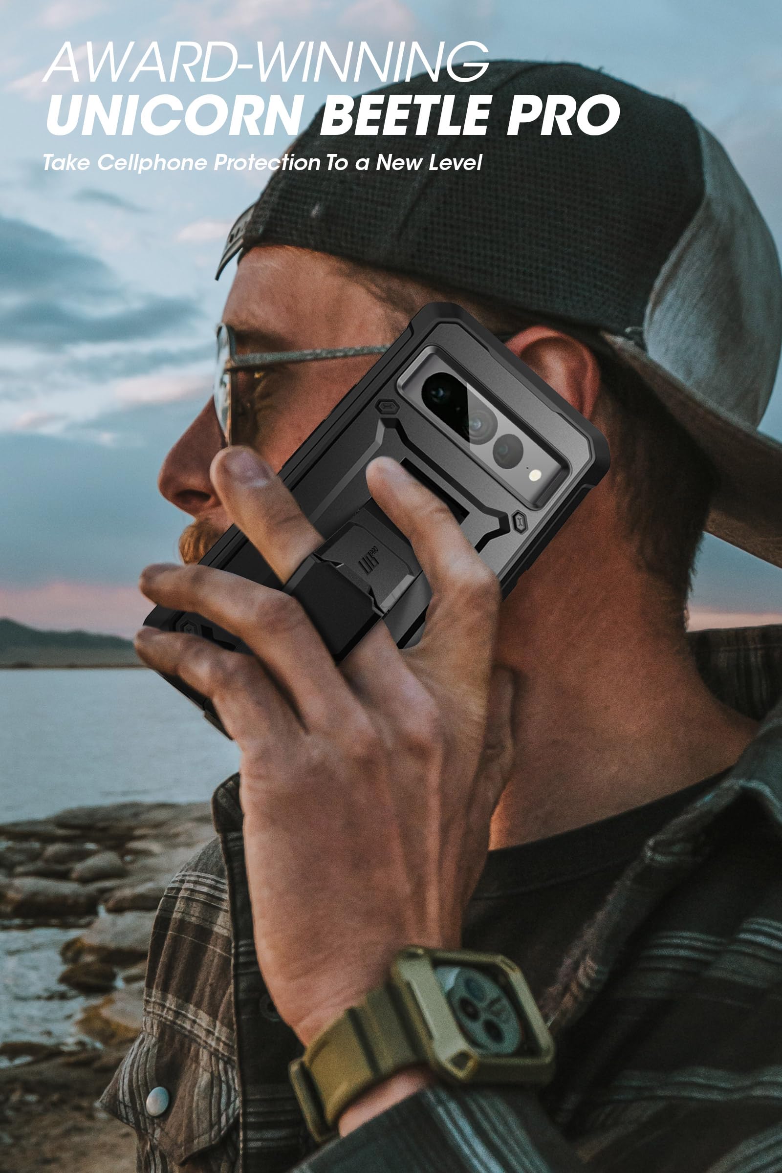 Foto 7 | Funda De Teléfono Supcase Unicorn Beetle Pro Con Soporte Para Google Pixel 8 - Venta Internacional.