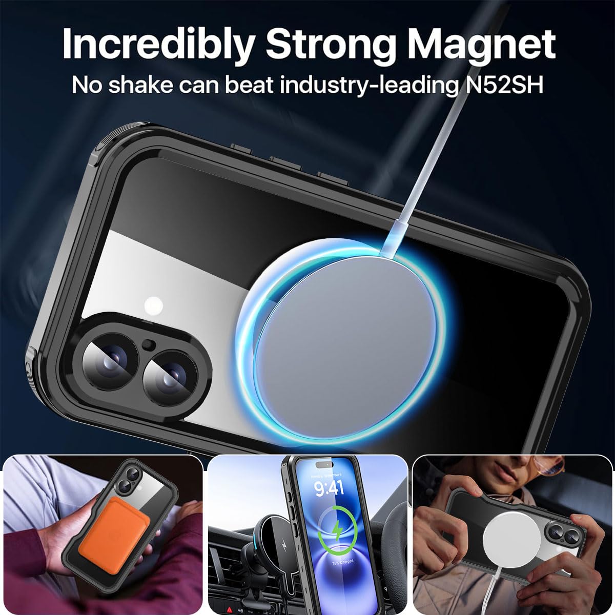 Foto 4 | Funda Impermeable Aicase Para Iphone 16 Plus (6.7) Con Magsafe Ip68 - Venta Internacional.