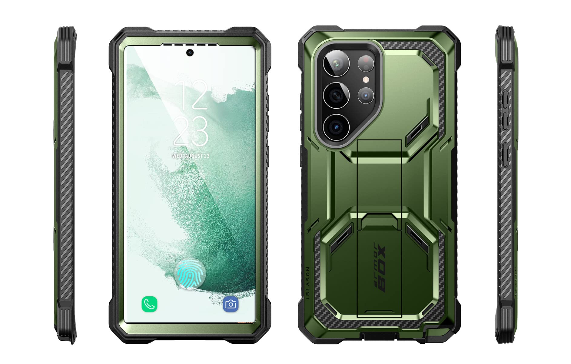 Foto 8 pulgar | Funda De Teléfono I-blason Armorbox Con Soporte Para Samsung Galaxy S23 Ultra - Venta Internacional.