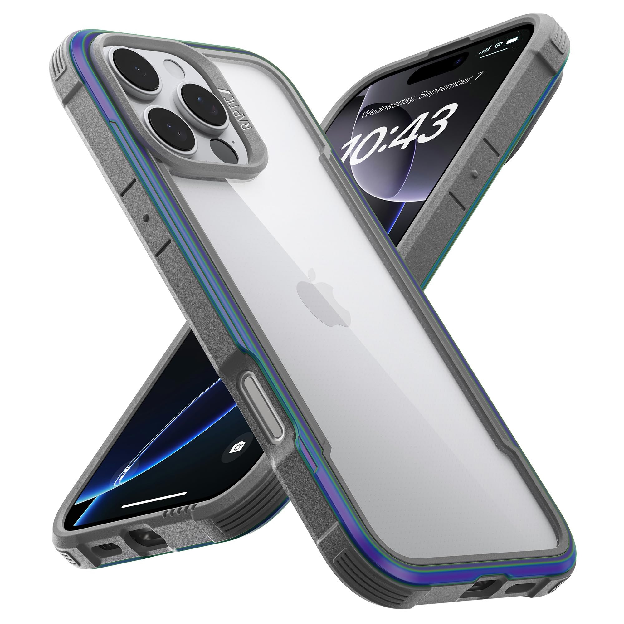 Foto 2 pulgar | Funda Raptic Shield Para Iphone 16 Pro A Prueba De Golpes, Transparente - Venta Internacional.