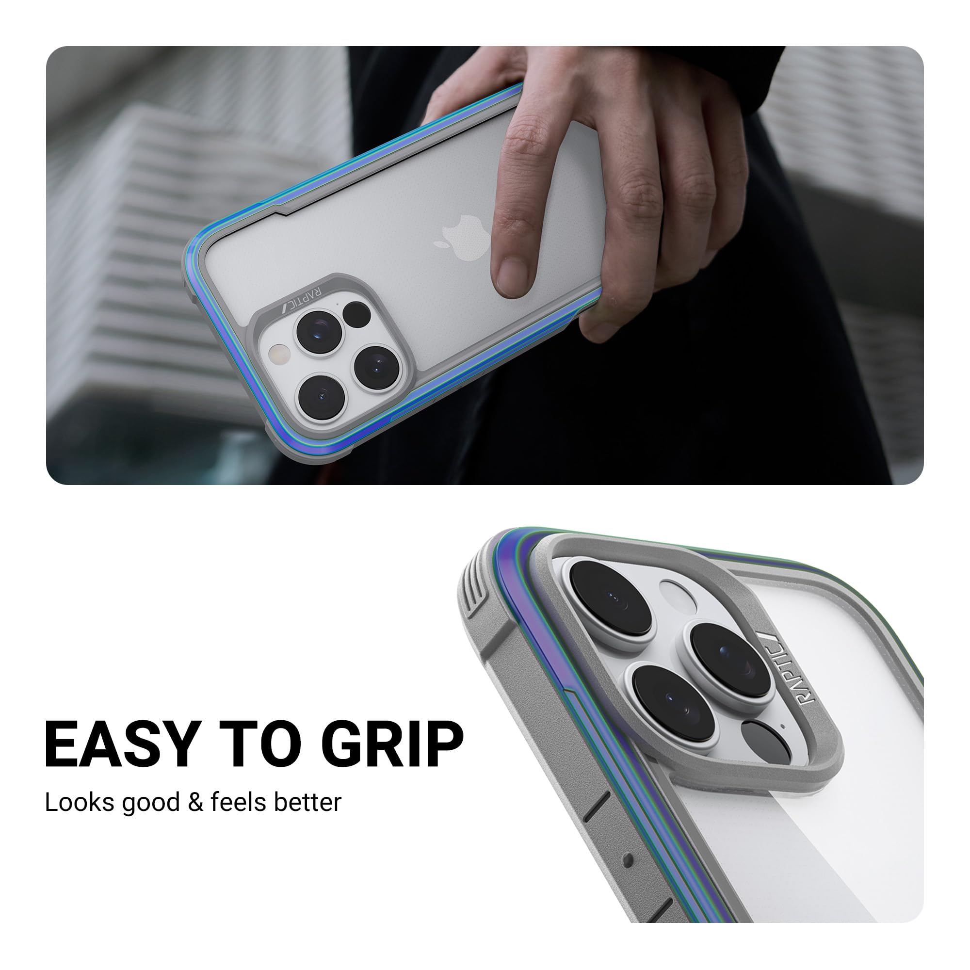 Foto 8 pulgar | Funda Raptic Shield Para Iphone 16 Pro A Prueba De Golpes, Transparente - Venta Internacional.