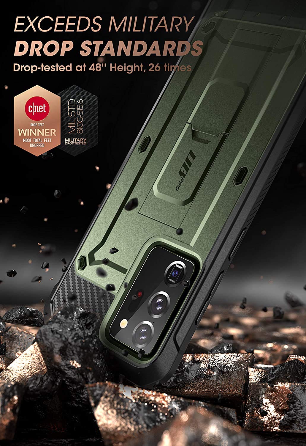 Foto 3 pulgar | Funda Supcase Unicorn Beetle Pro Para Samsung Galaxy Note 20 Ultra - Venta Internacional.