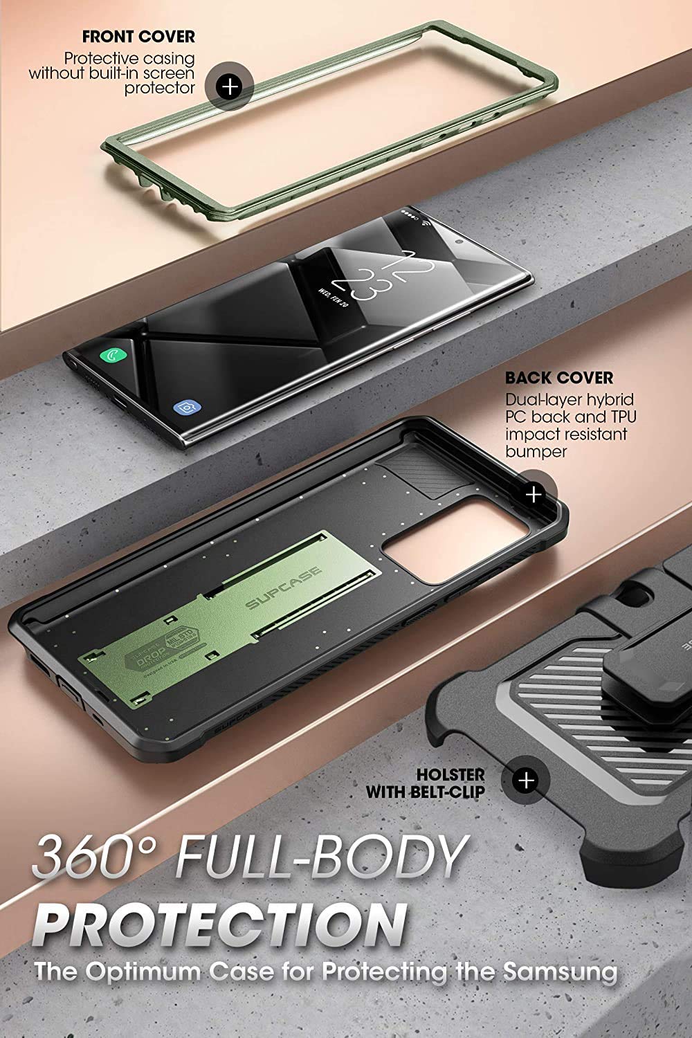 Foto 5 pulgar | Funda Supcase Unicorn Beetle Pro Para Samsung Galaxy Note 20 Ultra - Venta Internacional.
