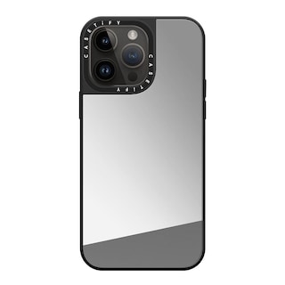 Foto 3 | Funda De Teléfono Tify Mirror Plateada Sobre Negro Para Iphone 14 Pro Max - Venta Internacional.