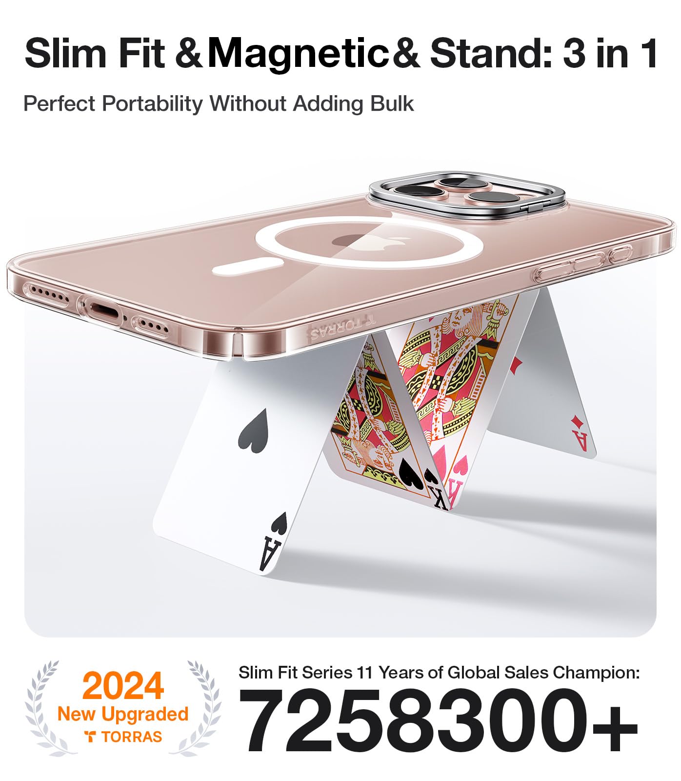 Foto 3 pulgar | Funda De Teléfono Torras Magnetic Slim Fit Para Iphone 16 Pro Max - Venta Internacional.