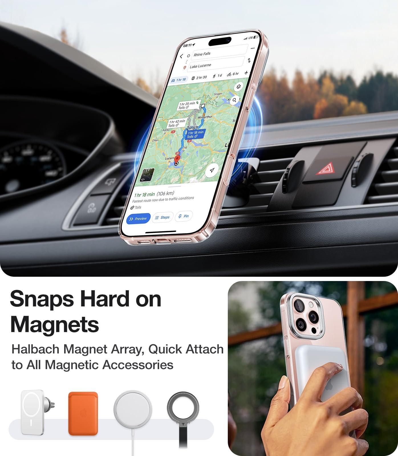 Foto 6 pulgar | Funda De Teléfono Torras Magnetic Slim Fit Para Iphone 16 Pro Max - Venta Internacional.