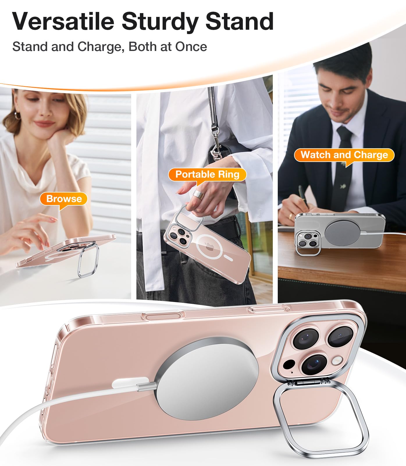 Foto 7 pulgar | Funda De Teléfono Torras Magnetic Slim Fit Para Iphone 16 Pro Max - Venta Internacional.