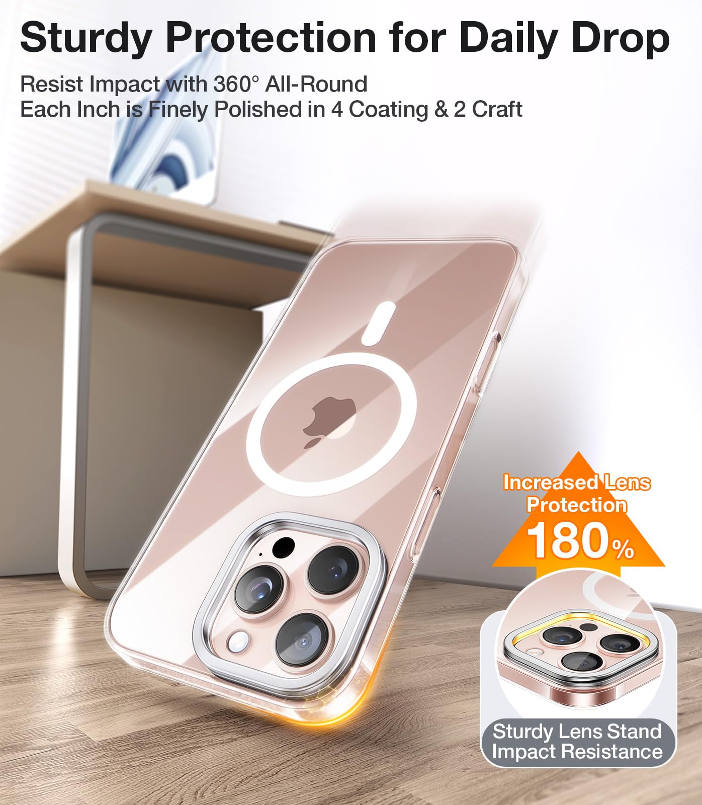 Foto 8 pulgar | Funda De Teléfono Torras Magnetic Slim Fit Para Iphone 16 Pro Max - Venta Internacional.