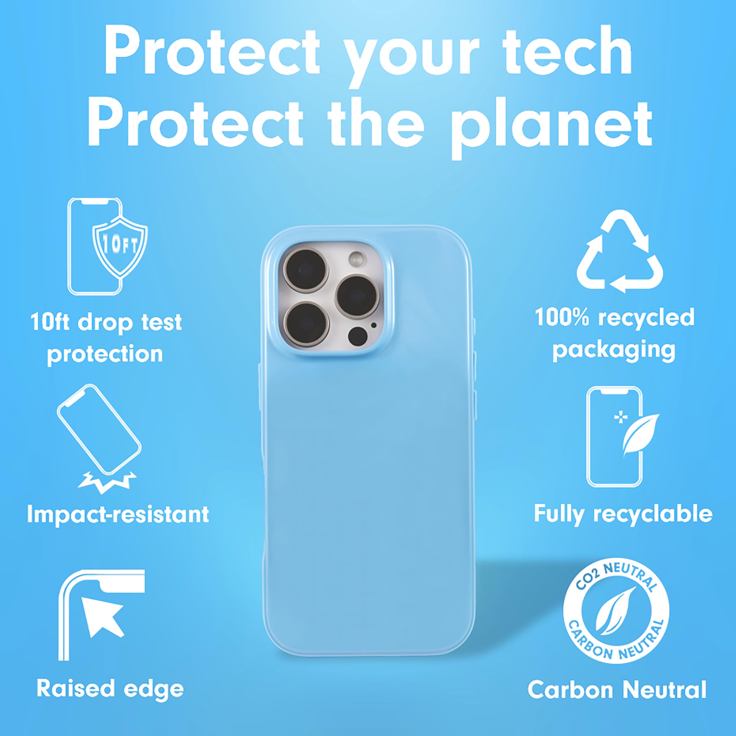 Foto 5 pulgar | Funda De Teléfono Sonix Para Iphone 16 Pro Magsafe 3m Drop Test Blue - Venta Internacional.