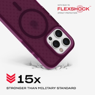 Foto 3 | Funda Tech21 Evocheck Para Iphone 16 Pro Con Magsafe Plum - Venta Internacional.