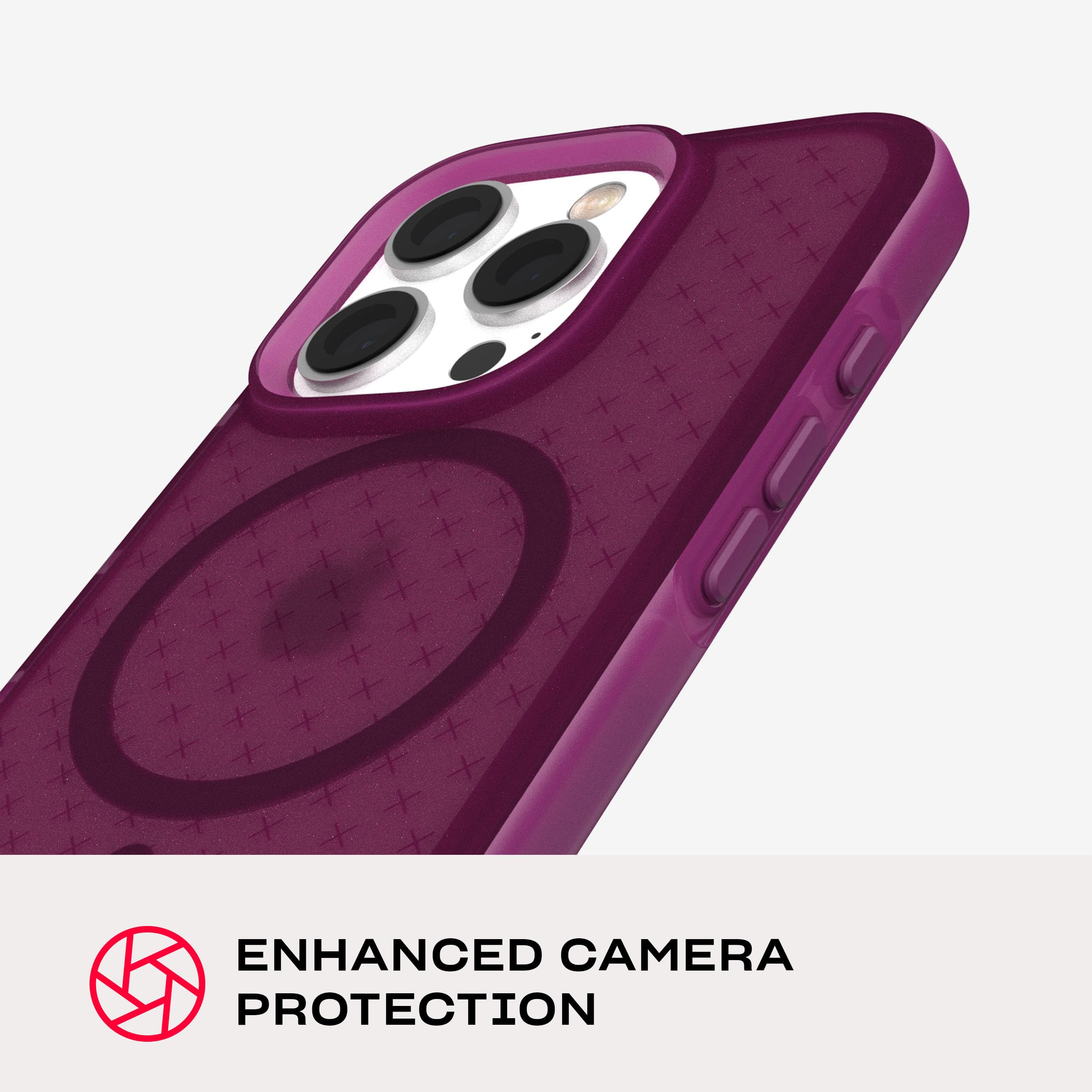Foto 6 pulgar | Funda Tech21 Evocheck Para Iphone 16 Pro Con Magsafe Plum - Venta Internacional.