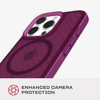 Foto 5 | Funda Tech21 Evocheck Para Iphone 16 Pro Con Magsafe Plum - Venta Internacional.