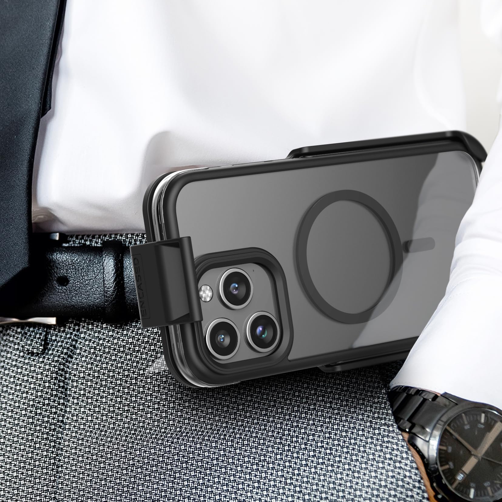 Foto 4 pulgar | Funda Encased Mag Diseñada Para Iphone 15 Pro Con Clip De Funda - Venta Internacional.