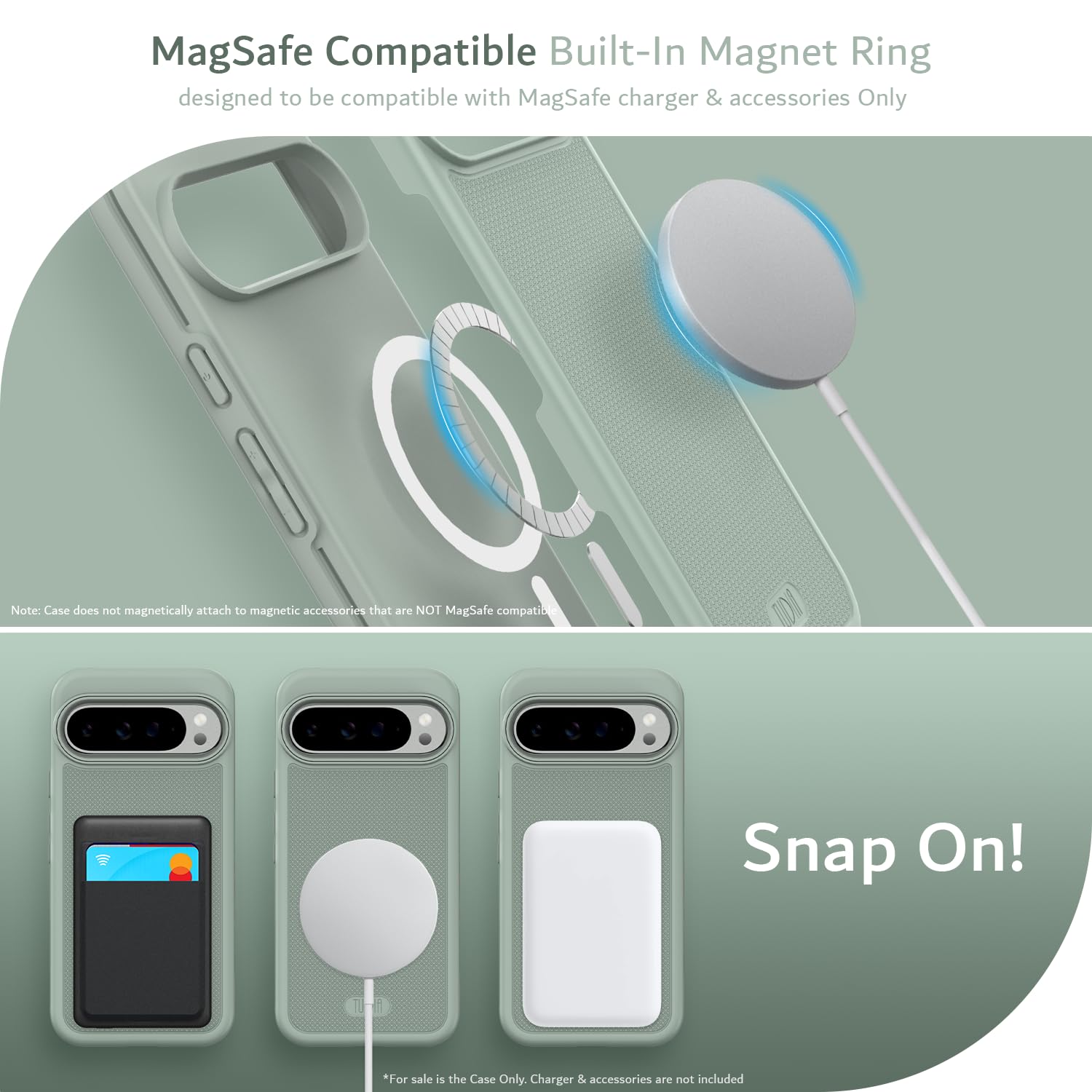 Foto 5 pulgar | Funda Para Teléfono Tudia Mergegrip Magsafe Compatible Con Google Pixel 9 Pro Xl - Venta Internacional.