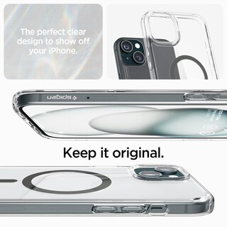 Foto 3 | Funda Spigen Ultra Hybrid Magfit Para Iphone 15 (2023), Color Grafito - Venta Internacional.