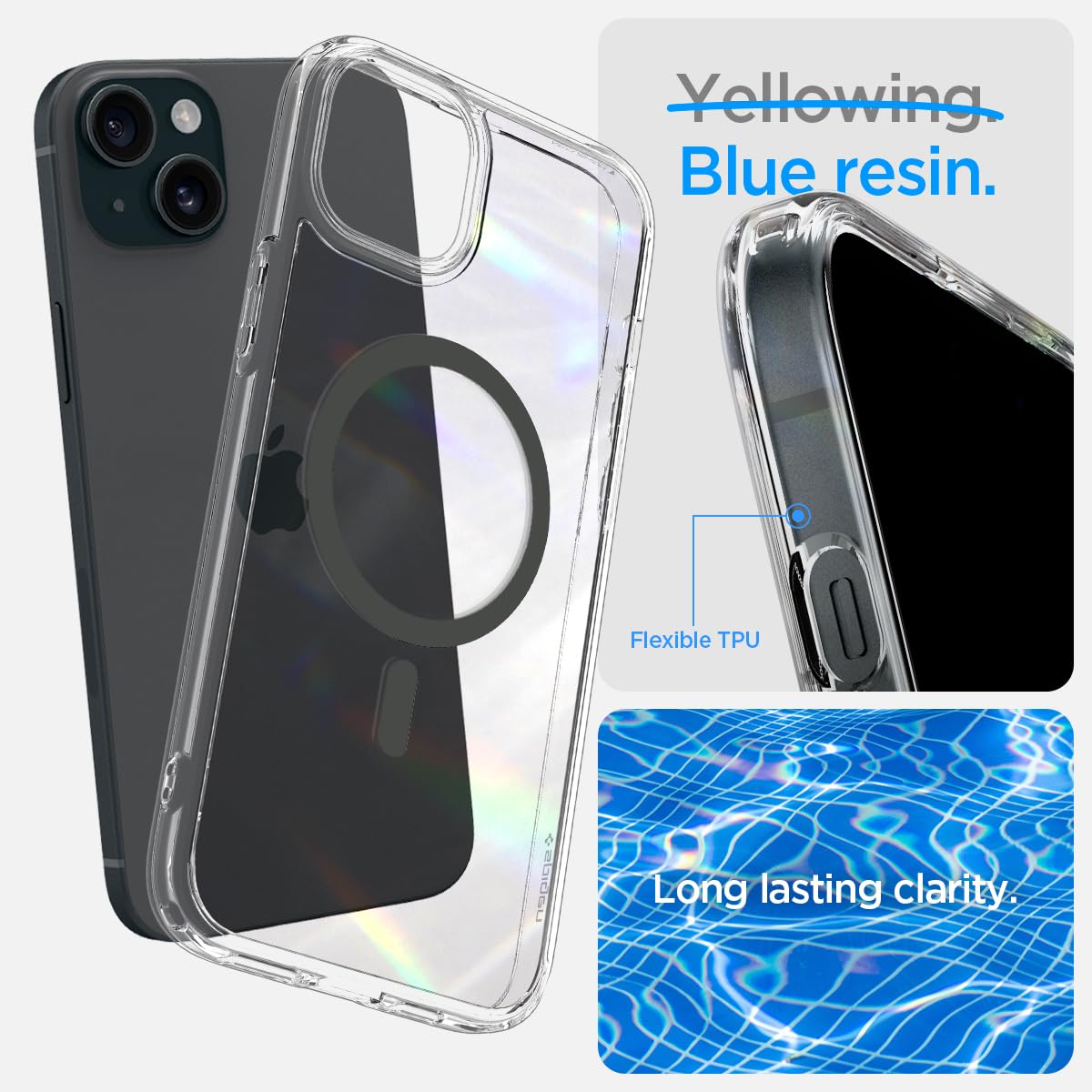 Foto 5 | Funda Spigen Ultra Hybrid Magfit Para Iphone 15 (2023), Color Grafito - Venta Internacional.