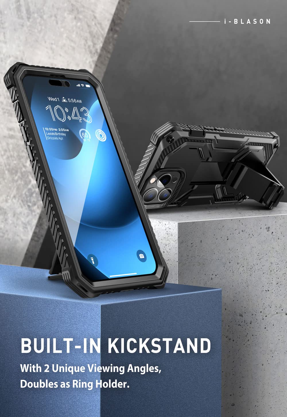Foto 7 pulgar | Funda De Teléfono I-blason Armorbox Para Iphone 14 Pro 6.1'' 2022 Negra - Venta Internacional.