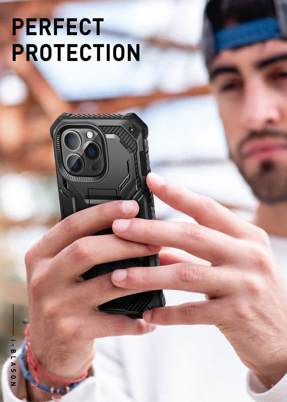 Foto 8 pulgar | Funda De Teléfono I-blason Armorbox Para Iphone 14 Pro 6.1'' 2022 Negra - Venta Internacional.