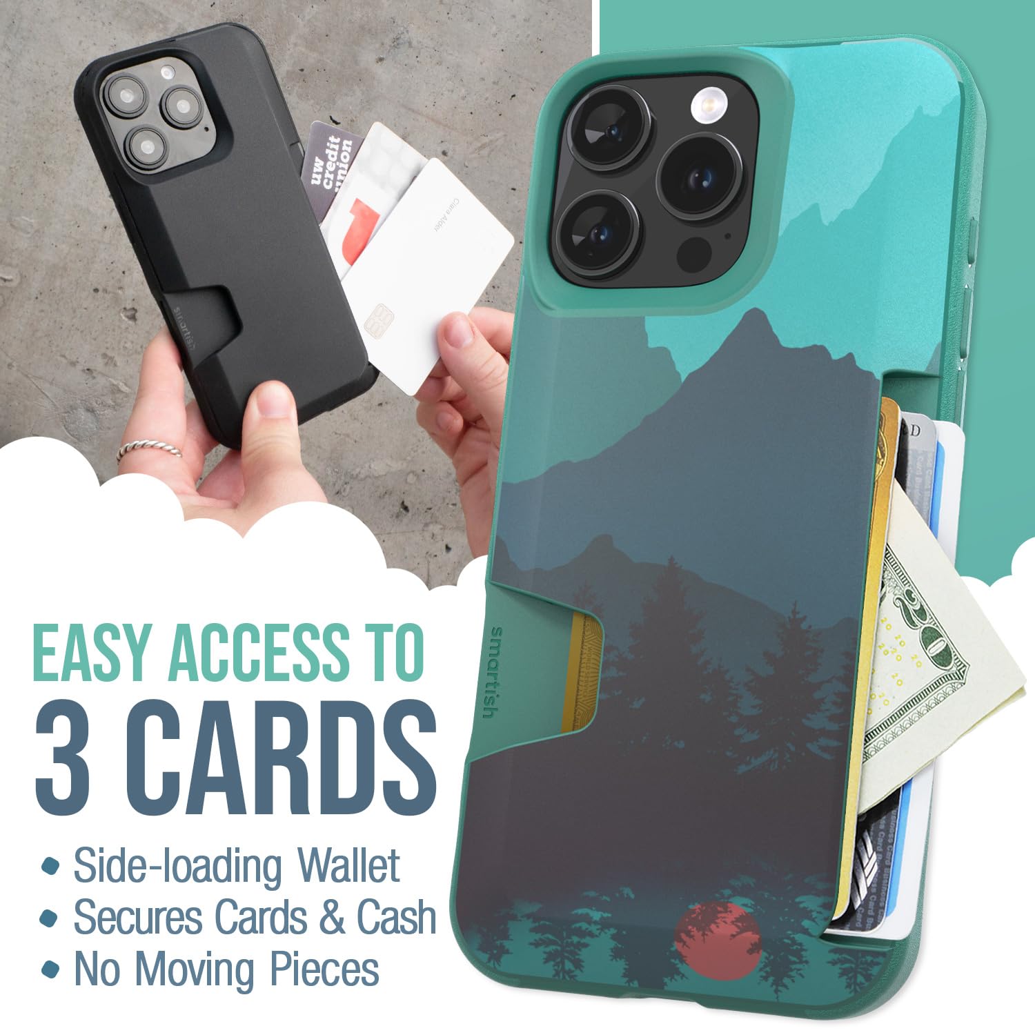 Foto 3 pulgar | Funda Tipo Cartera Smartish  Para Iphone 16 Pro Max Wallet Slayer, Vol. 1 - Venta Internacional.