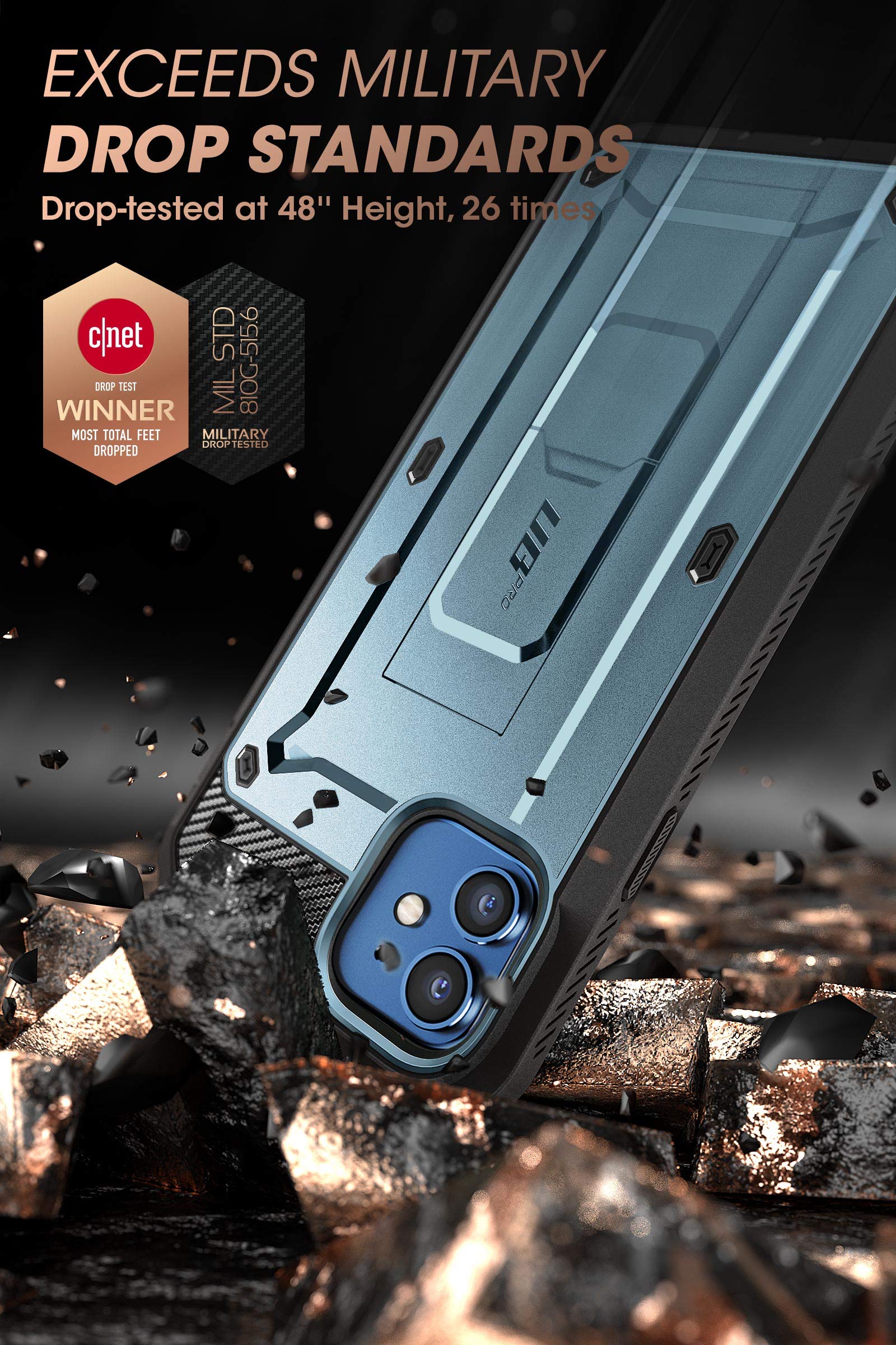 Foto 3 pulgar | Funda Para Teléfono Supcase Unicorn Beetle Pro Iphone 12/12 Pro 6.1 - Venta Internacional.
