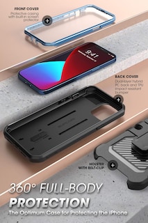 Foto 4 | Funda Para Teléfono Supcase Unicorn Beetle Pro Iphone 12/12 Pro 6.1 - Venta Internacional.