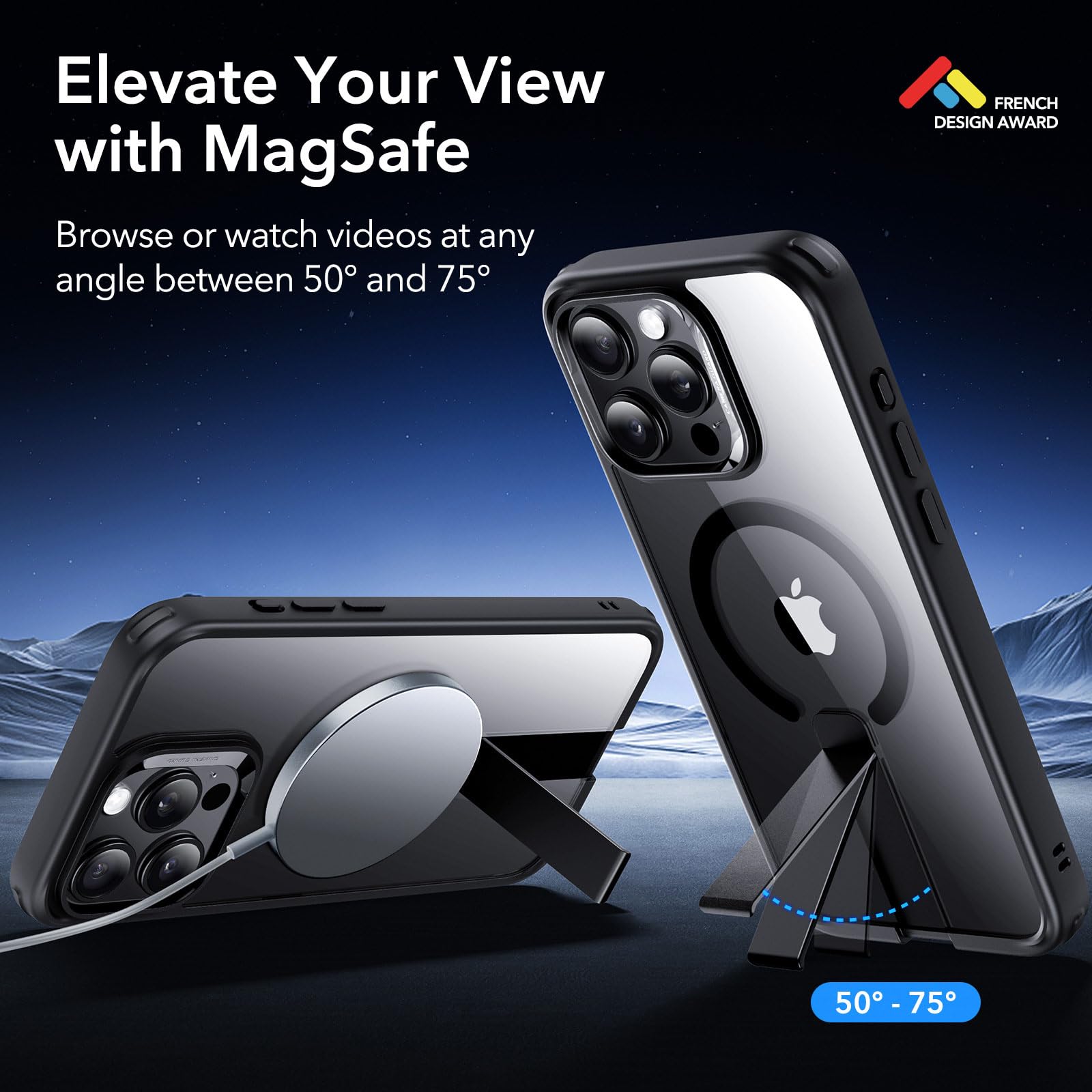 Foto 2 | Funda De Teléfono Esr Boost Series Para Iphone 15 Pro Max, Color Negro Transparente - Venta Internacional.