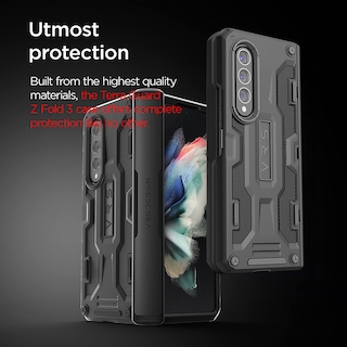 Foto 3 | Funda De Teléfono Vrs Design Terra Guard Para Galaxy Z Fold 3 Negra - Venta Internacional.