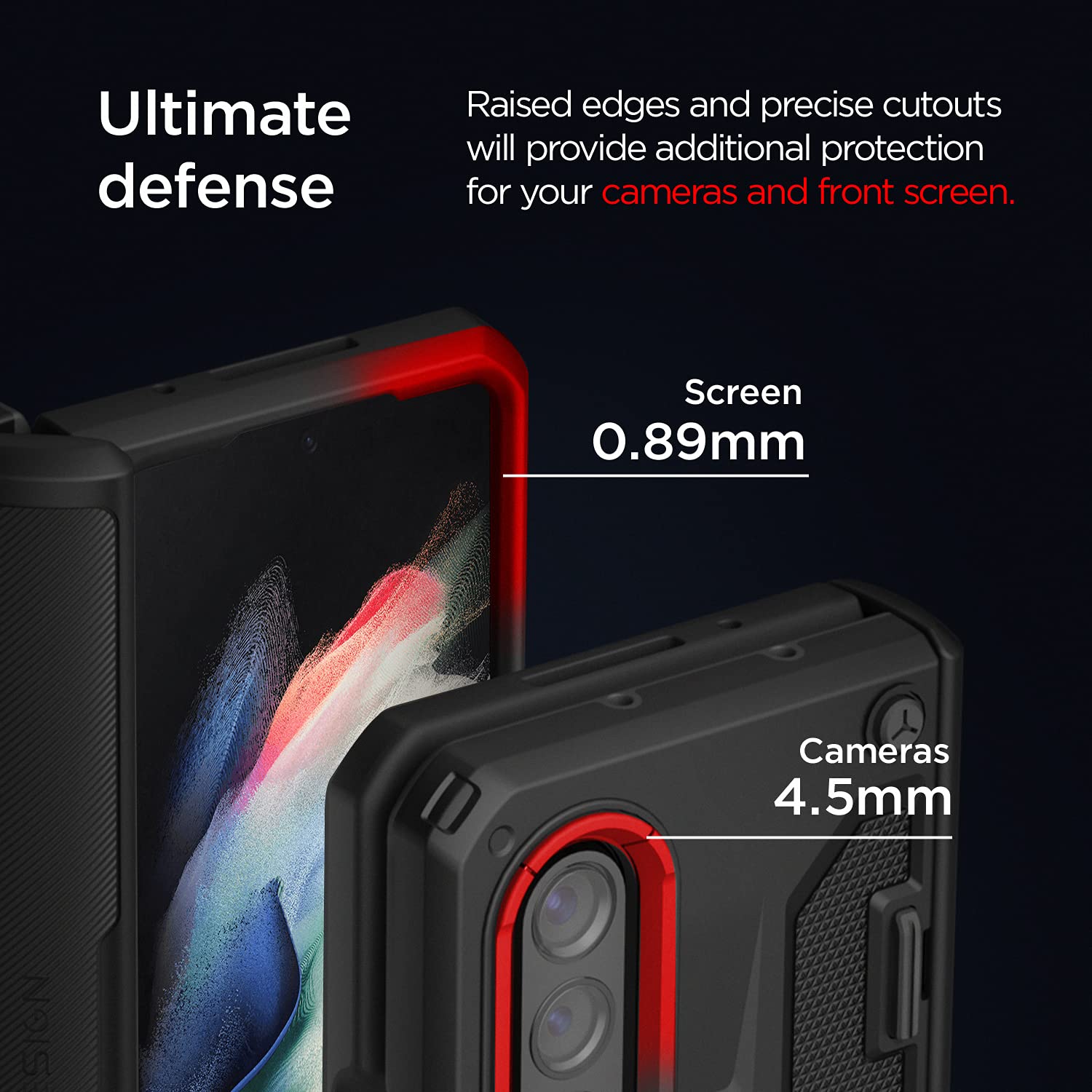 Foto 6 pulgar | Funda De Teléfono Vrs Design Terra Guard Para Galaxy Z Fold 3 Negra - Venta Internacional.
