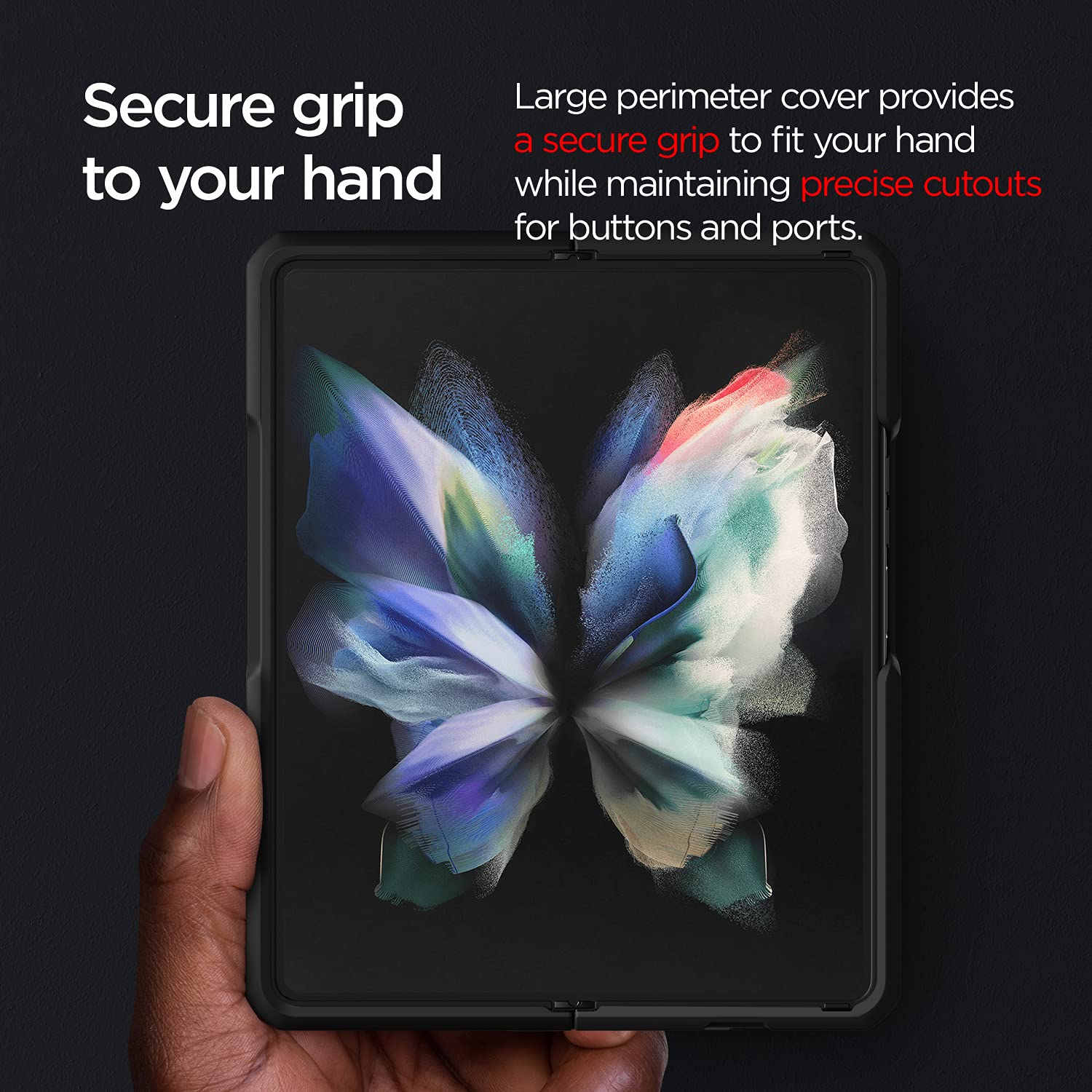Foto 8 pulgar | Funda De Teléfono Vrs Design Terra Guard Para Galaxy Z Fold 3 Negra - Venta Internacional.