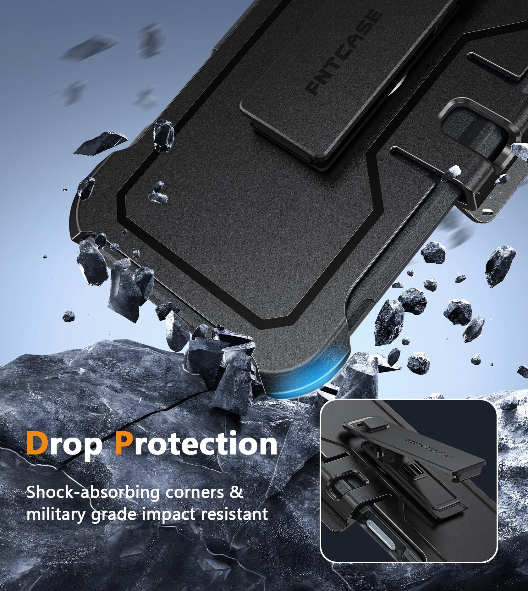 Foto 6 pulgar | Funda De Teléfono Fntcase Para Iphone 16 Pro-max Magnetic Black - Venta Internacional.