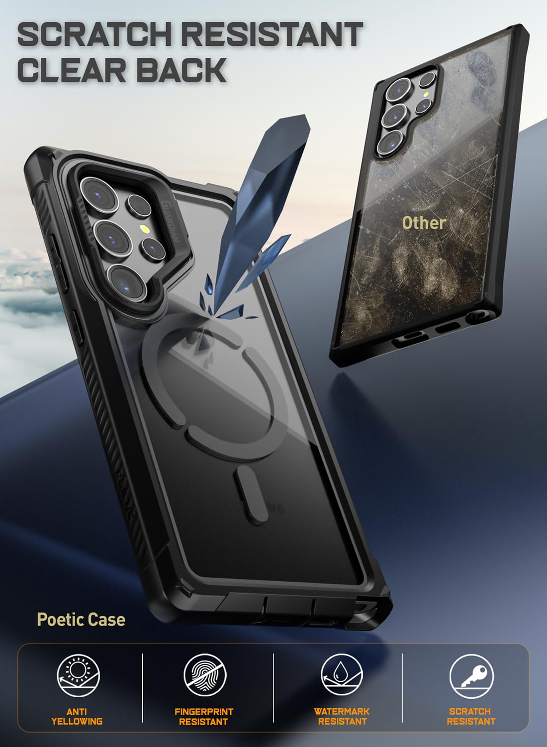 Foto 4 pulgar | Funda De Teléfono Poetic Guardian Para Samsung Galaxy S24 Ultra 5g - Venta Internacional.