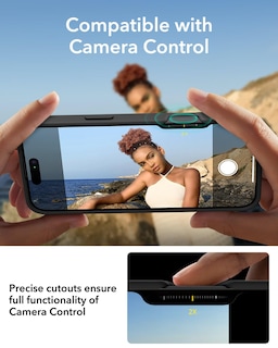 Foto 6 | Funda De Silicona Esr Con Soporte Para Iphone 16 Plus, Color Negro - Venta Internacional.