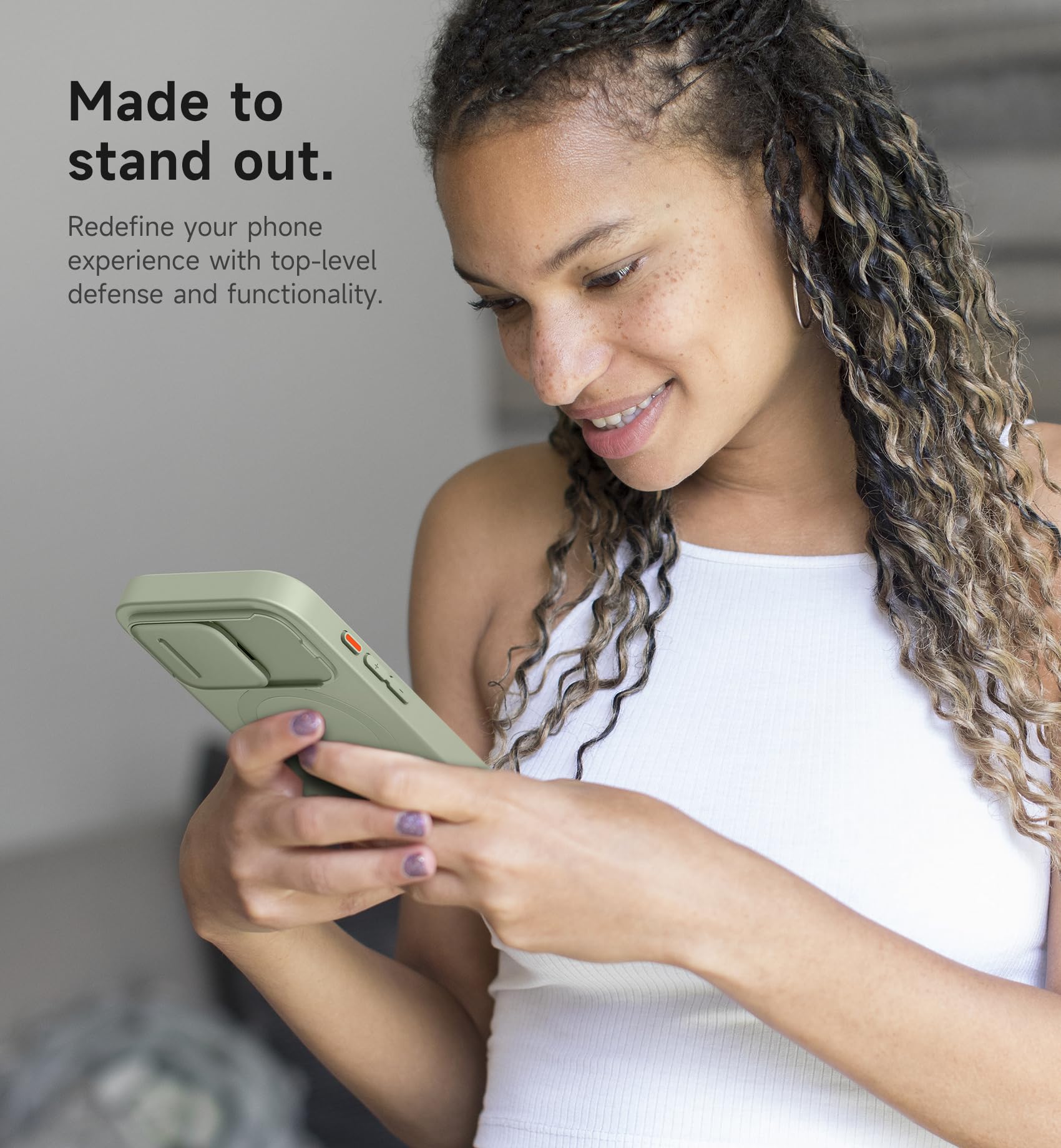 Foto 8 pulgar | Funda Suritch Para Iphone 16 Pro Con Cámara Deslizante, Color Verde - Venta Internacional.
