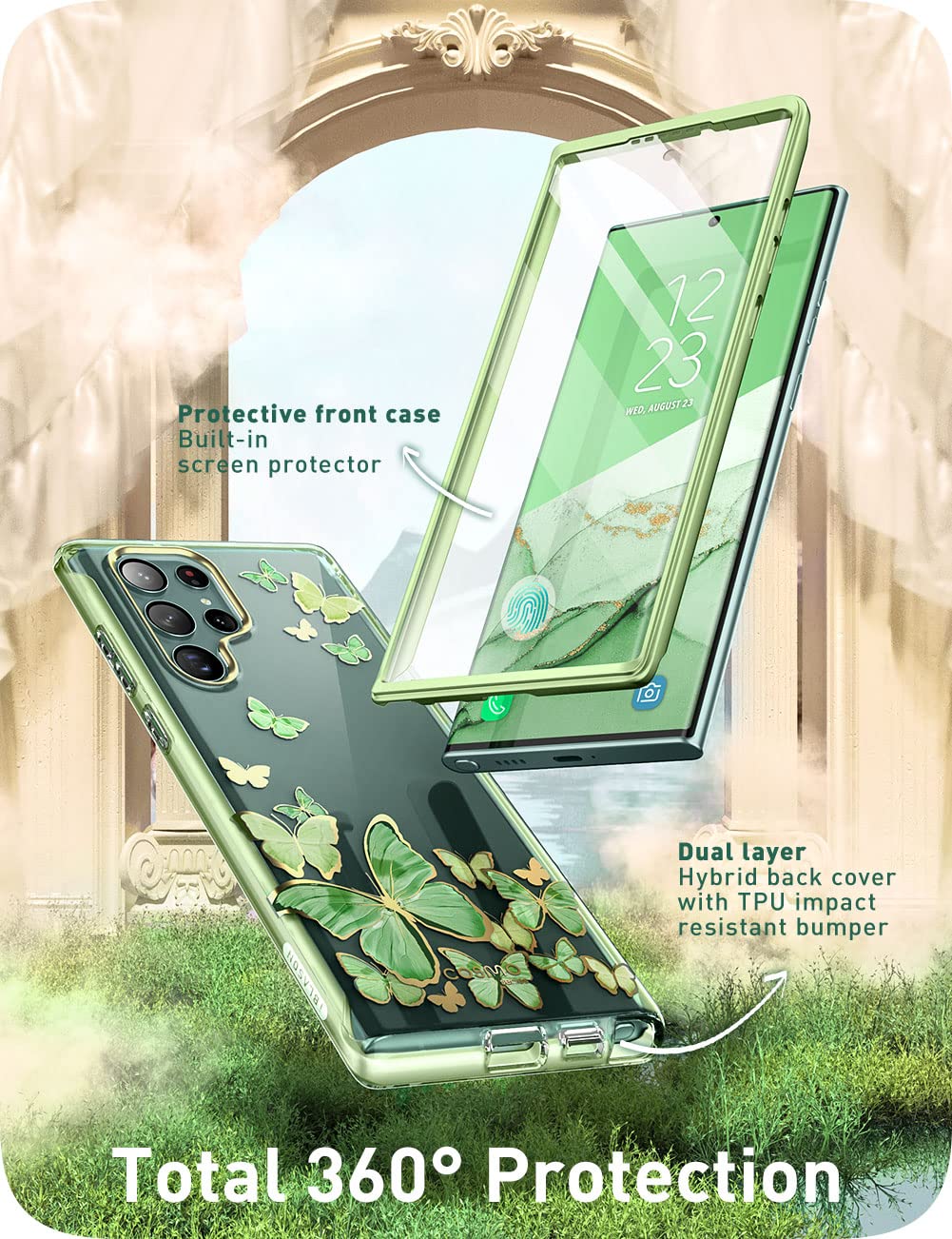 Foto 4 pulgar | Funda Protectora I-blason Cosmo Series Para Samsung Galaxy S22 Ultra 5g - Venta Internacional.