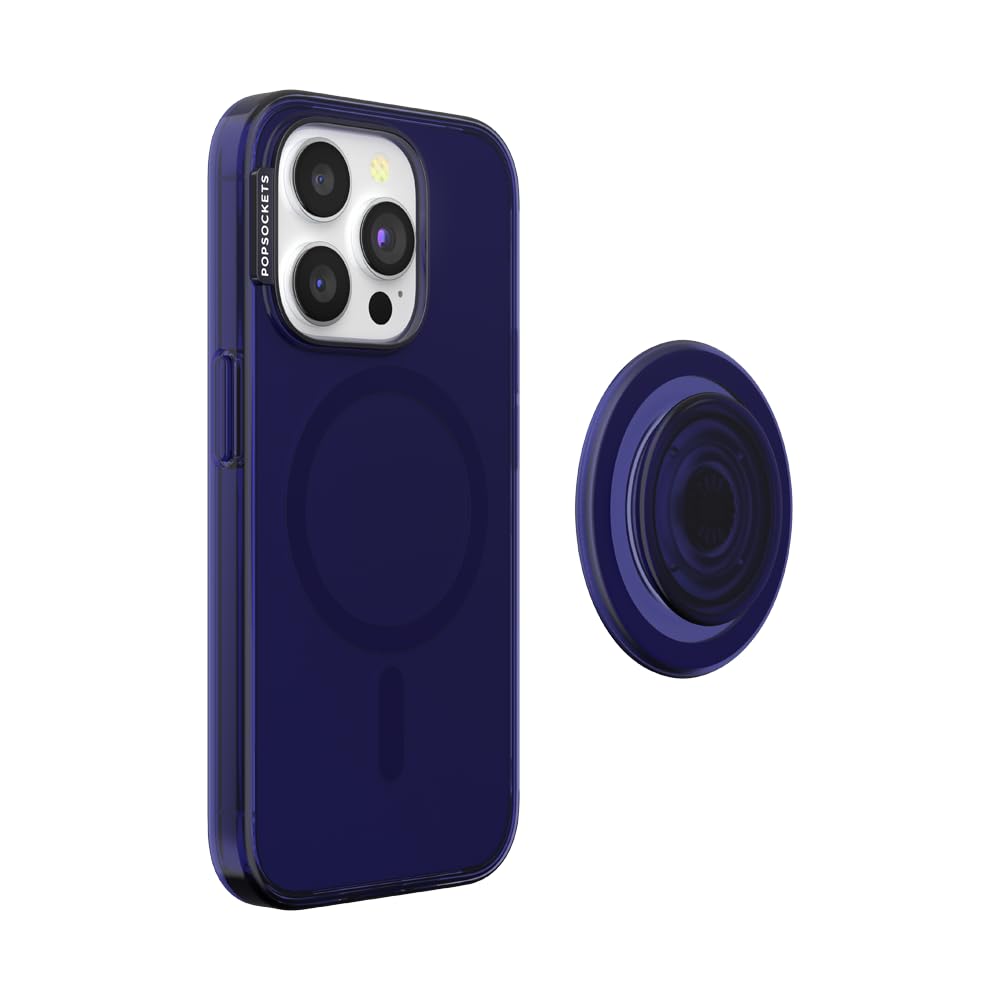 Foto 5 pulgar | Funda Popsockets Para Iphone 15 Pro Con Empuñadura Redonda, Color Azul Marino - Venta Internacional.