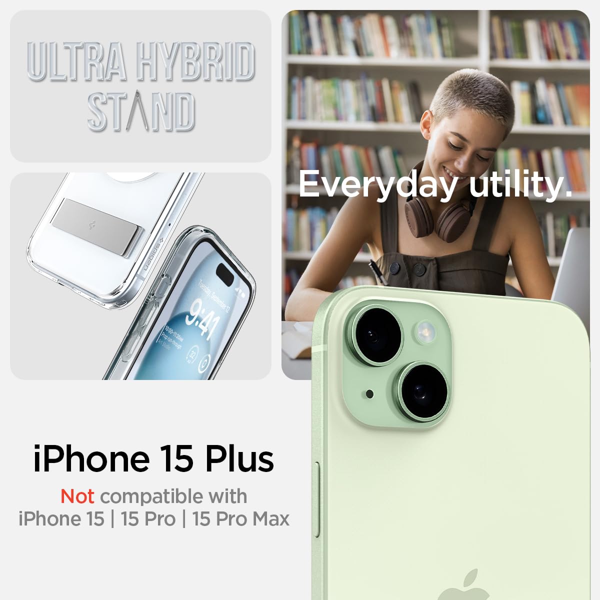 Foto 3 pulgar | Funda Spigen Ultra Hybrid S Magfit Para Iphone 15 Plus - Venta Internacional.
