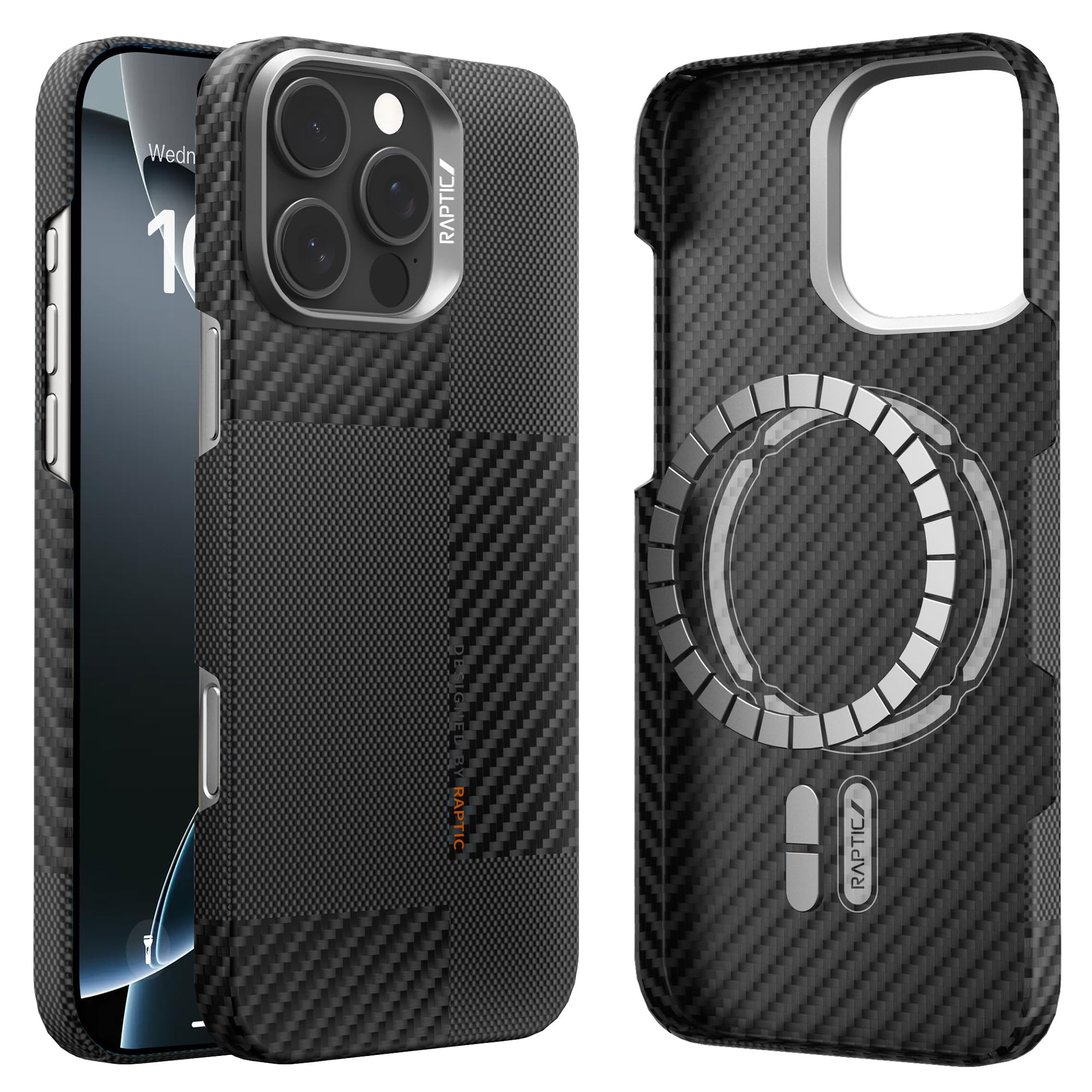 Funda Raptic Para Iphone 16 Pro Max De Fibra De Aramida Magsafe - Venta Internacional.