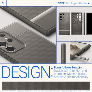 Foto 3 | Funda De Teléfono Caseology Parallax Compatible Con Samsung Galaxy S24 Ultra Ash Grey - Venta Internacional.