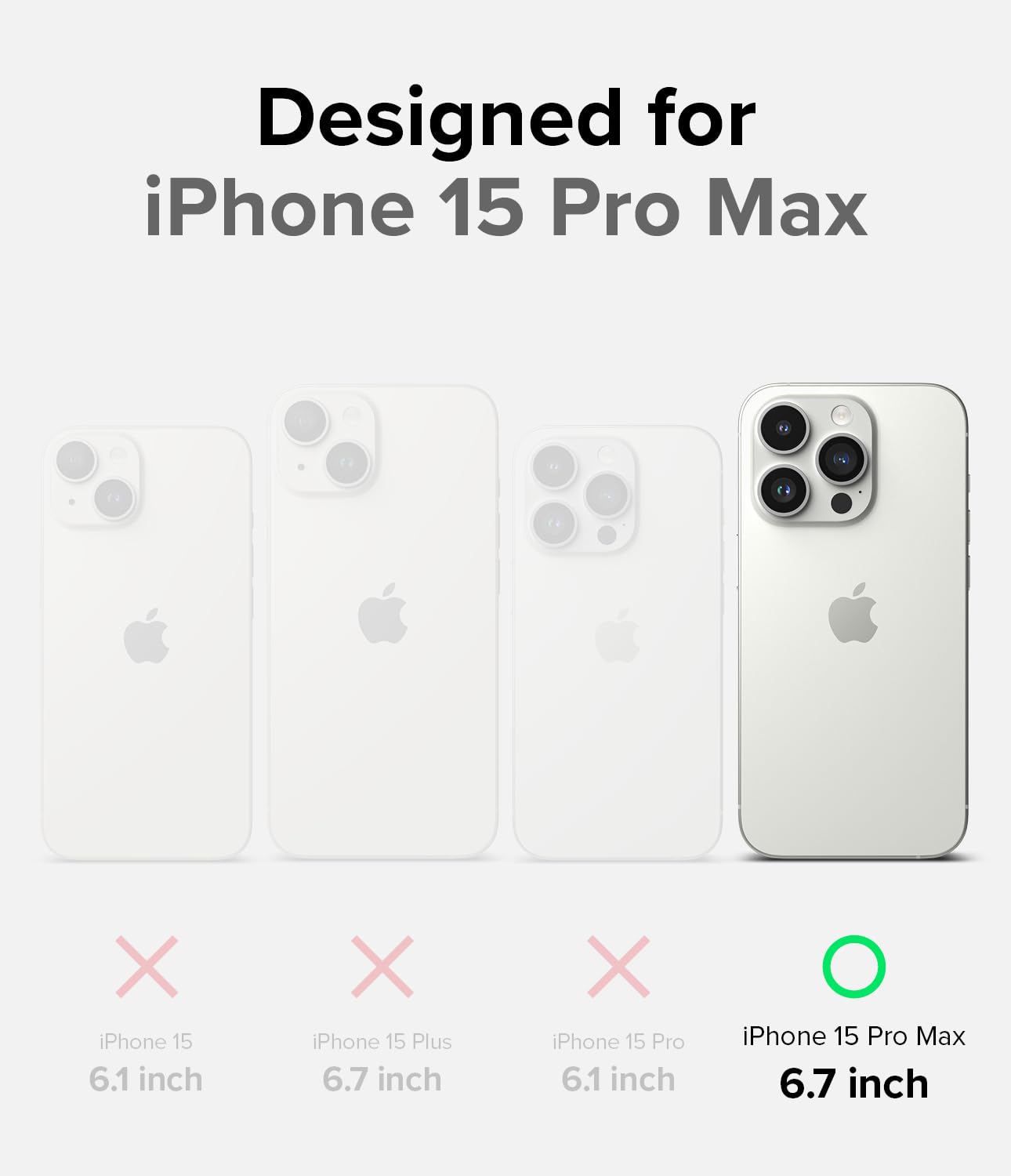 Foto 3 pulgar | Funda De Teléfono Ringke Onyx Compatible Con Iphone 15 Pro Max - Venta Internacional.