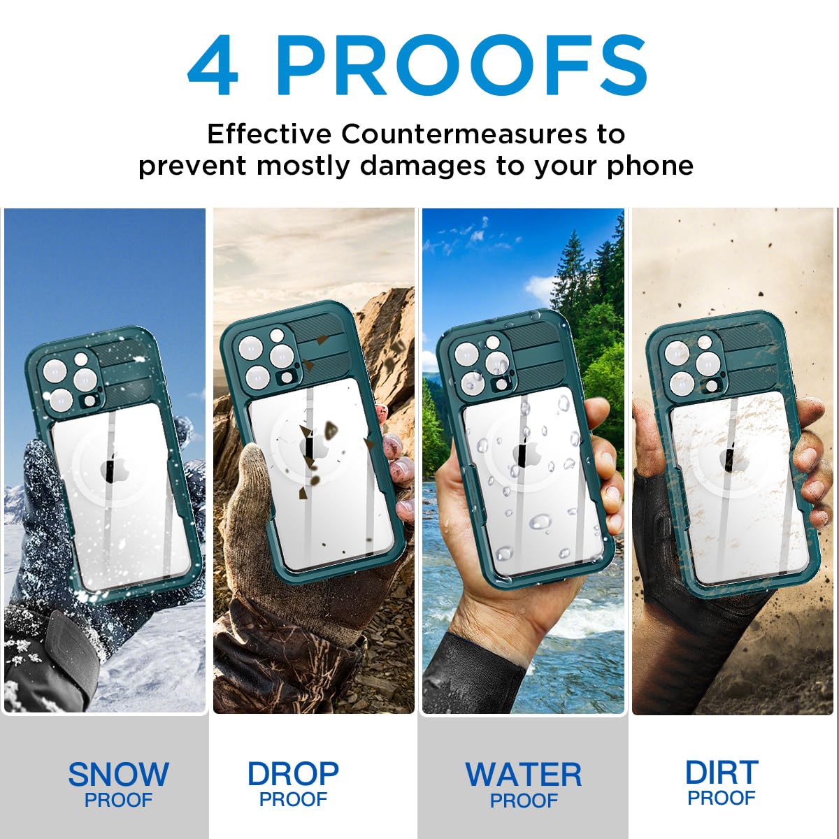Foto 2 | Funda Impermeable Aicase Para Iphone 16 Pro Max (6.9) Con Magsafe - Venta Internacional.