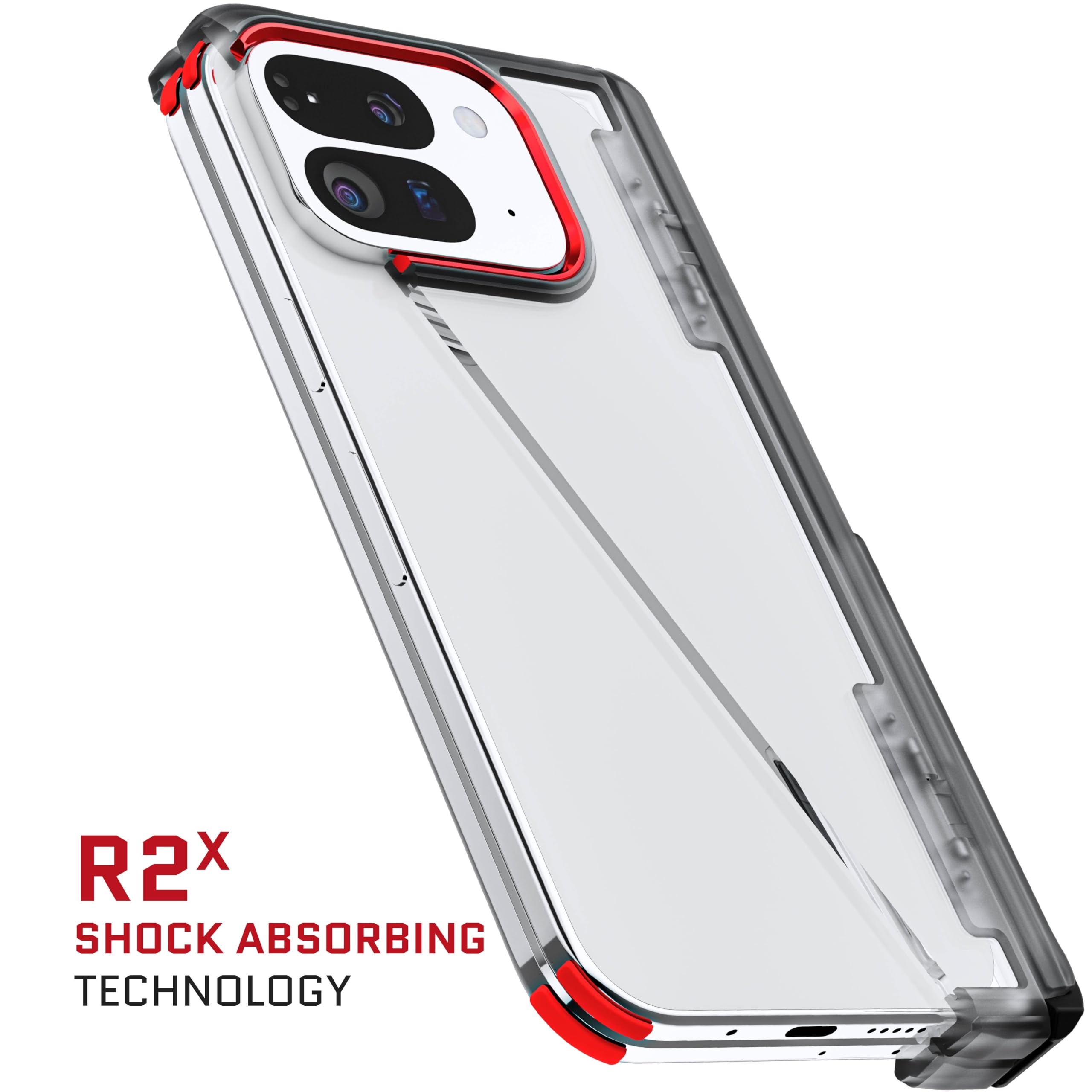 Foto 5 pulgar | Funda Para Teléfono Ghostek Covert Clear Pixel 9 Pro Fold Smoke - Venta Internacional.