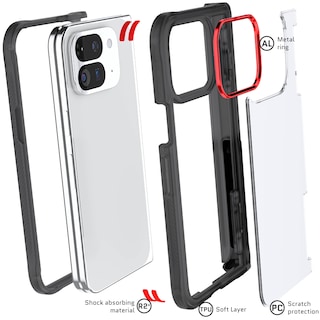 Foto 5 | Funda Para Teléfono Ghostek Covert Clear Pixel 9 Pro Fold Smoke - Venta Internacional.
