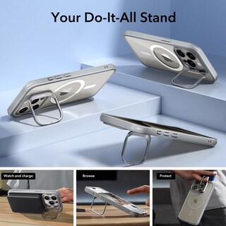 Foto 7 | Funda De Teléfono Esr Para Iphone 15 Pro Max Con Magsafe Clear Grey - Venta Internacional.
