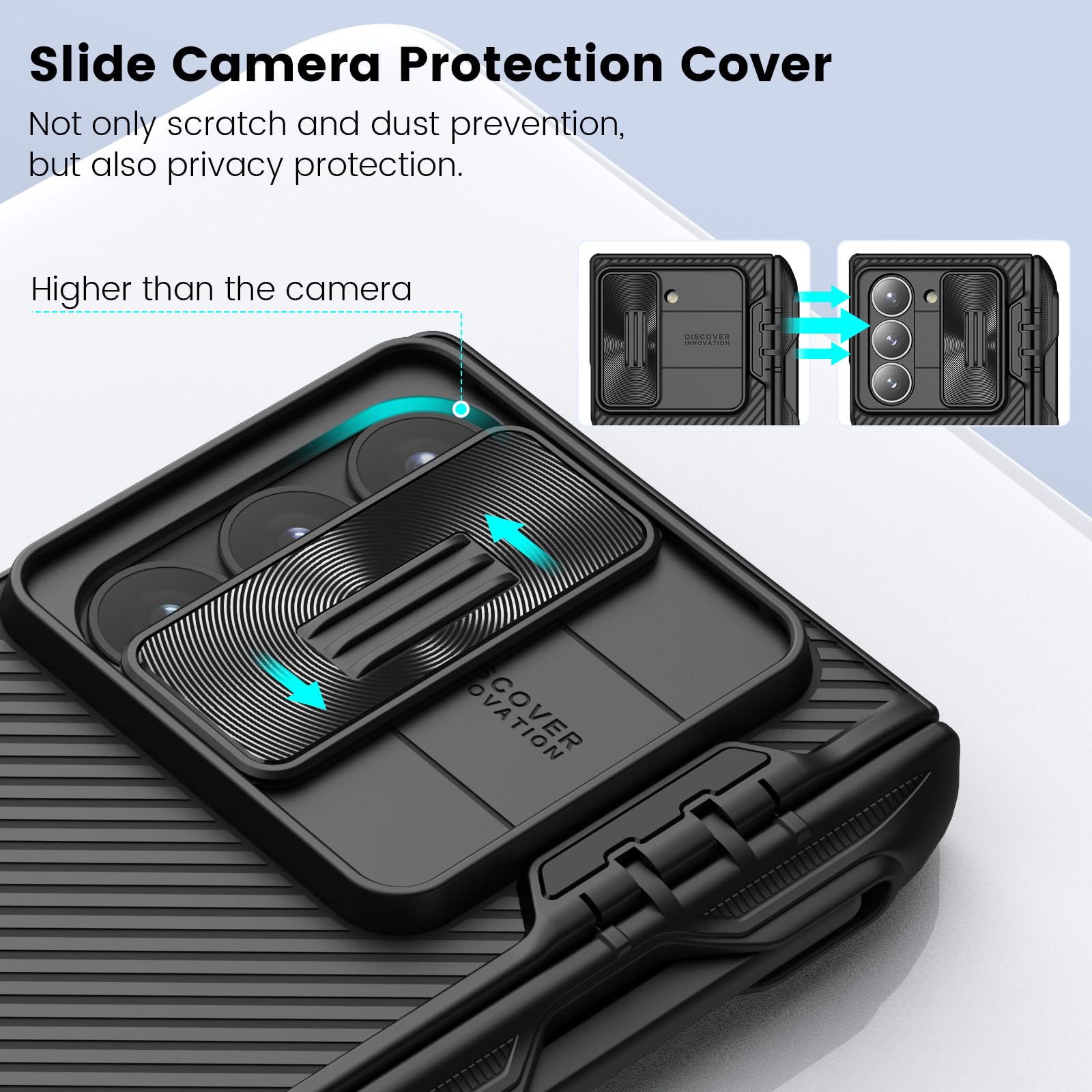Foto 5 pulgar | Funda Nillkin Camshield Pro Con Soporte Para Bolígrafo S Para Galaxy Z Fold 6 - Venta Internacional.