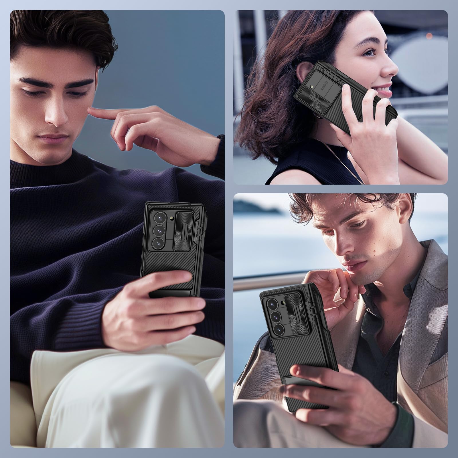 Foto 6 pulgar | Funda Nillkin Camshield Pro Con Soporte Para Bolígrafo S Para Galaxy Z Fold 6 - Venta Internacional.