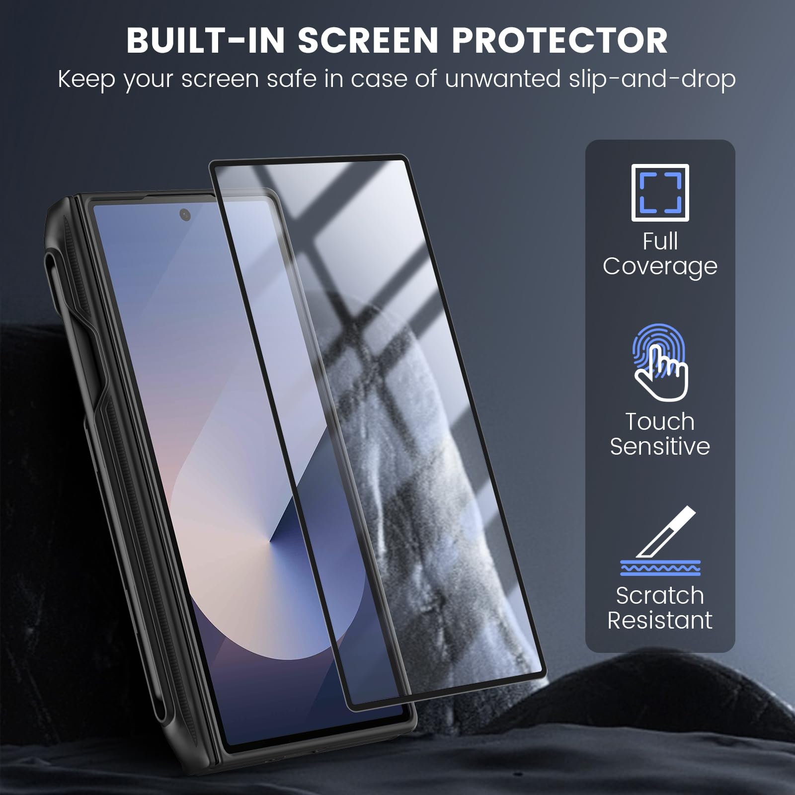 Foto 7 pulgar | Funda Nillkin Camshield Pro Con Soporte Para Bolígrafo S Para Galaxy Z Fold 6 - Venta Internacional.