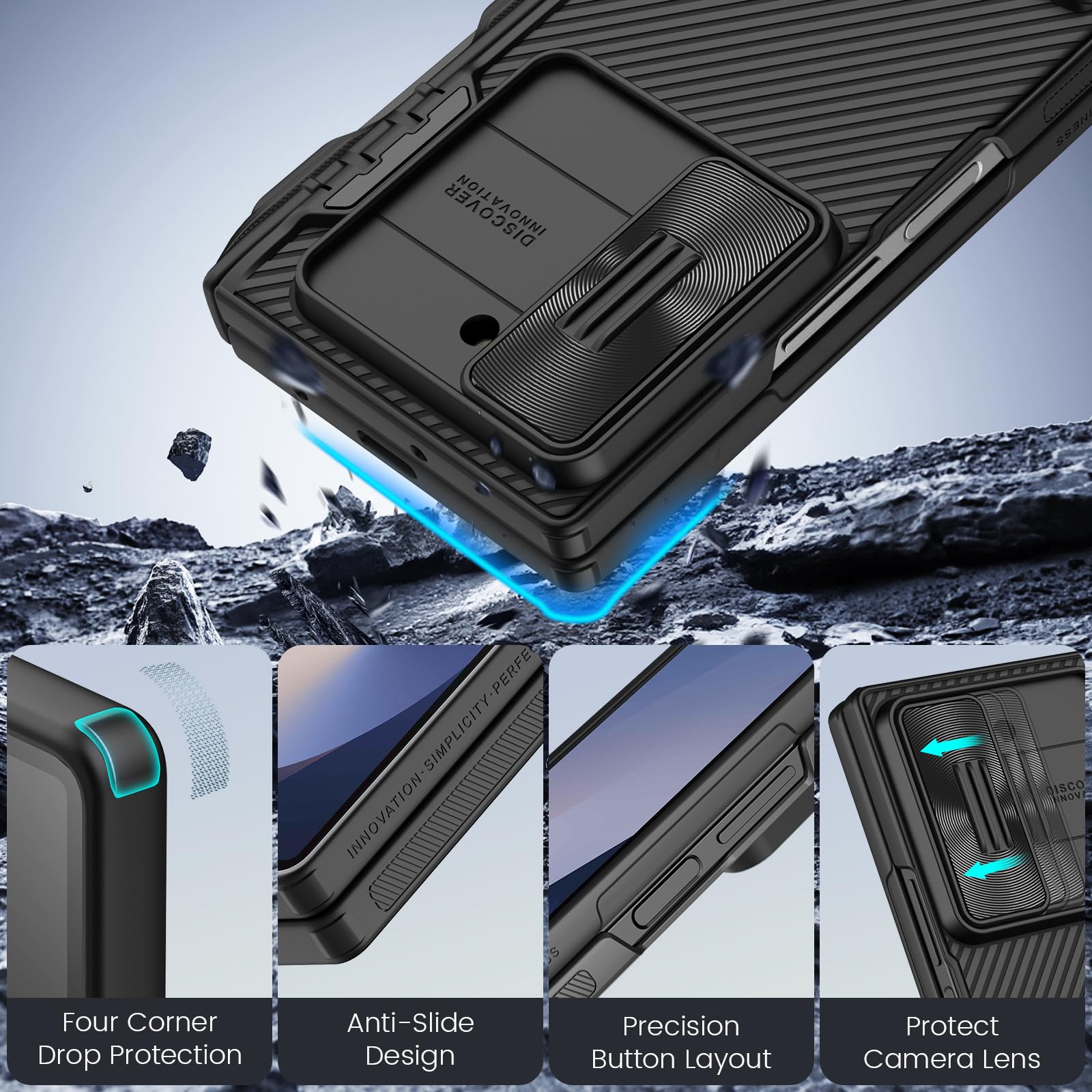 Foto 8 pulgar | Funda Nillkin Camshield Pro Con Soporte Para Bolígrafo S Para Galaxy Z Fold 6 - Venta Internacional.