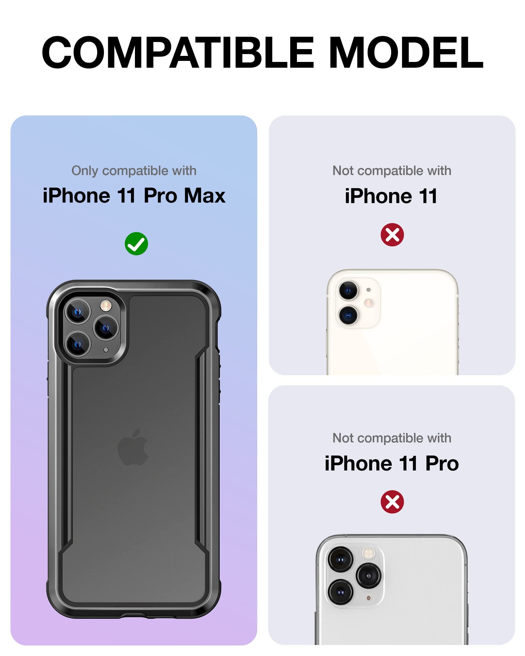 Foto 3 pulgar | Funda X-doria Raptic Shield Para Iphone 11 Pro Max Negra - Venta Internacional.