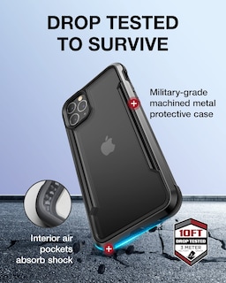 Foto 3 | Funda X-doria Raptic Shield Para Iphone 11 Pro Max Negra - Venta Internacional.